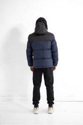 Foray Legacy Padded Jacket with Detachable Hood - Navy